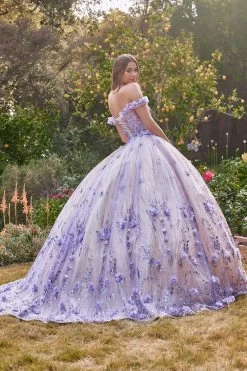 Cinderella Divine 15704 Off Shoulder Quinceanera Dress - Quinceanera Ball Gown -Norma Reed 15704 lilac 2 57526b7e 1f2c 47ed 939b e37b415fa92c