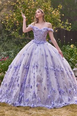 Cinderella Divine 15704 Off Shoulder Quinceanera Dress - Quinceanera Ball Gown