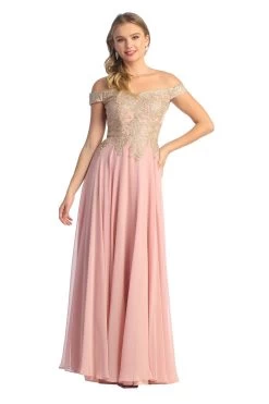 Cindy Collection 1599 Pleated A Line Dress