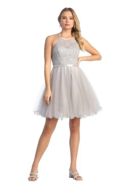 Cindy Collection 1607 Corset Halter Short Dress