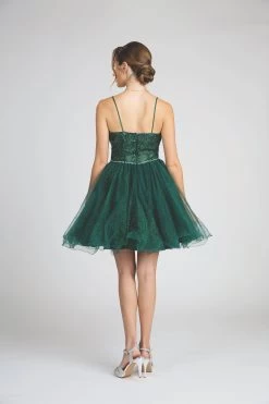 Fiesta 53156 Sparkling Sequin & Stone Corset Damas Dress | Dama Quince 6 Fiesta 53156 Sparkling Sequin & Stone Corset Damas Dress | Dama Quince -Norma Reed 53156GrnBack