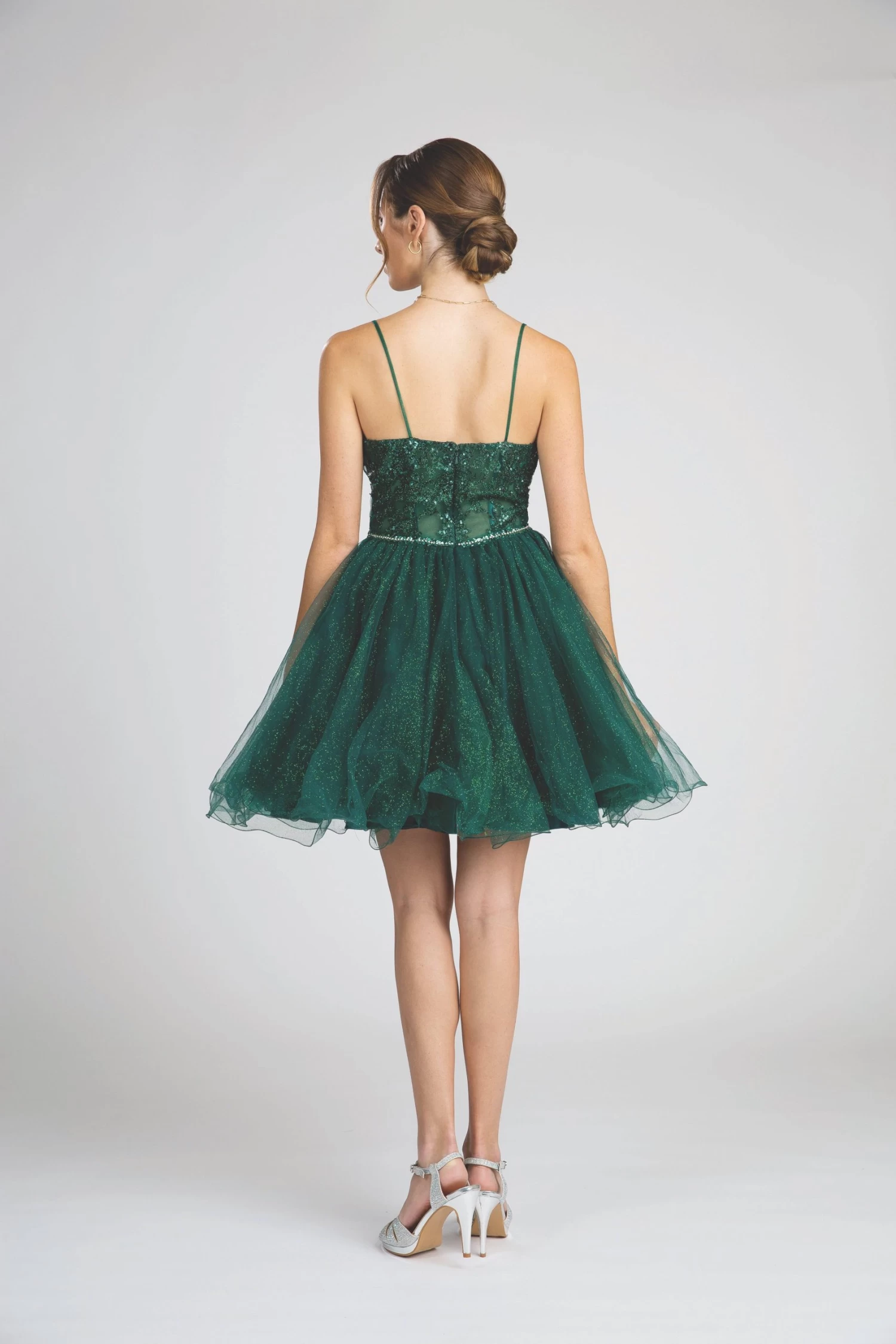 Fiesta 53156 Sparkling Sequin & Stone Corset Damas Dress | Dama Quince 3 Fiesta 53156 Sparkling Sequin & Stone Corset Damas Dress | Dama Quince - Image 3