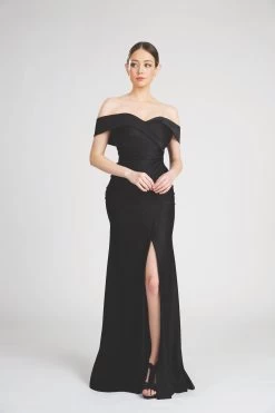 Fiesta 7203 Off Shoulder Ruched Dress