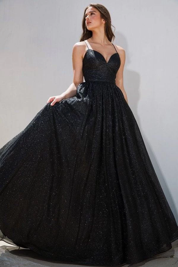 Eureka 9009 Gorgeous Sparkling V Neck Pleated Ball Gown 1 Eureka 9009 Gorgeous Sparkling V Neck Pleated Ball Gown