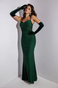 Eureka 9077 Ruched Corset Fitted Dress -Norma Reed 9077 3