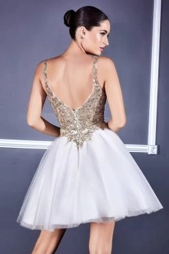 Cinderella Divine 9239 Sparkling Damas Ballerina Style Dress -Norma Reed 9239 offwhitegold2 2ae0c787 0b7d 4d83 9f1f 6f82d0fd204d