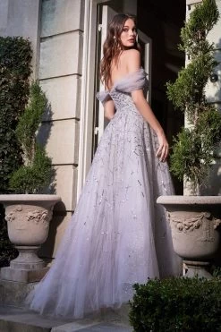 Cinderella Divine B713 Princess Off Shoulder Ball Gown -Norma Reed B713 silver 2
