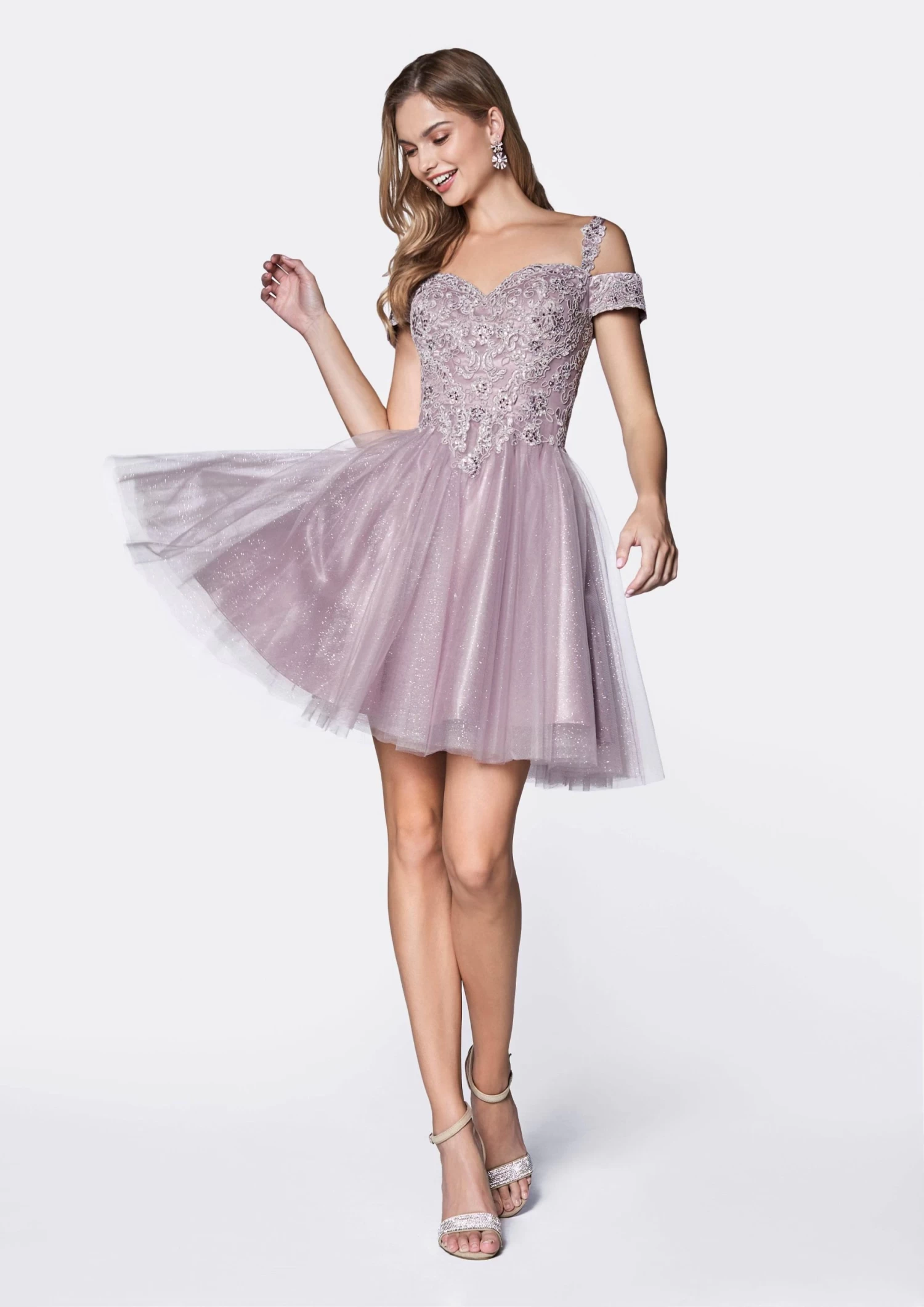 Cinderella Divine CD0132 Sparkling Short Corset Dress 6 Cinderella Divine CD0132 Sparkling Short Corset Dress - Image 6