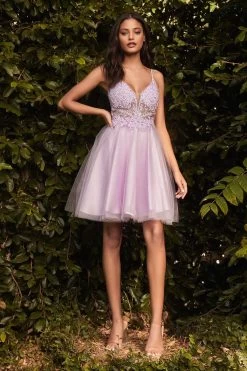 Cinderella Divine CD0190 Short Shimmering Dress -Norma Reed CD0190 lavender bb66fd2d 94e1 4e22 8be4 63f05b9d5f32