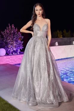 Cinderella Divine CD996 Shimmering Ball Gown | 6 Colors -Norma Reed CD996 silver 1