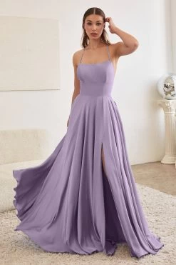 Cinderella Divine CJ527 Glamorous A Line Flowing Dress
