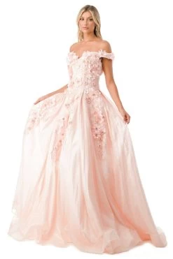 Aspeed L2501 Off Shoulder Floral Quinceanera Dress