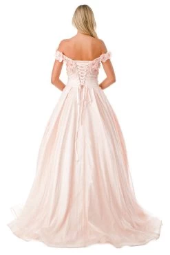 Aspeed L2501 Off Shoulder Floral Quinceanera Dress -Norma Reed L2501BLUSH7 bebcfc24 800b 4f36 acc4 bb7380bdfd66