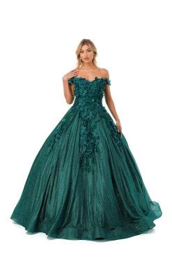 Aspeed L2501 Off Shoulder Floral Quinceanera Dress -Norma Reed L2501HUNTERGREEN2 aaff4ea2 8531 4e8b bf55 73ce19cd18b8