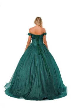 Aspeed L2501 Off Shoulder Floral Quinceanera Dress -Norma Reed L2501HUNTERGREEN8 bbfd4238 4670 4a3b b1d8 79f5910510f2