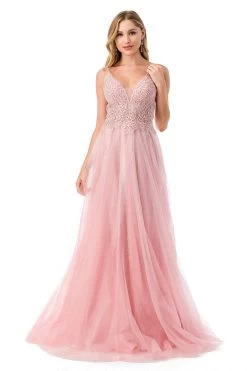 Aspeed Design L2688 Shimmering Blush Gown | 2 Colors