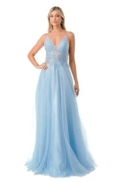 Aspeed Design L2688 Shimmering Blush Gown | 2 Colors -Norma Reed L2688L BLUE1