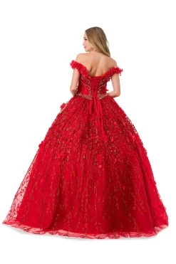 Aspeed L2728 Floral Off Shoulder Quinceanera Dress -Norma Reed L2728RED6 42531f9a c214 4a9b 9796 5b783632516b