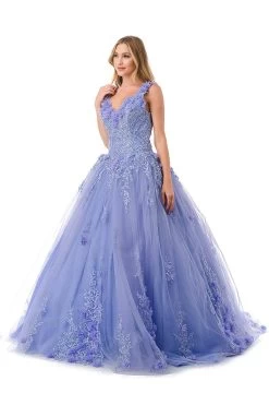 Aspeed L2729 Floral Lilac Quinceanera Dress