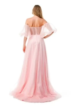 Aspeed Design L2793B Off Shoulder Corset Dress | 5 Colors -Norma Reed L2793BPINK6