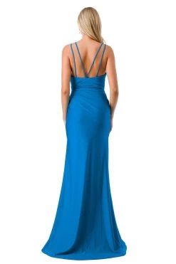 Aspeed Design L2805Y Ruched Hot Pink Dress | 6 Colors -Norma Reed L2805YTURQUOISE7