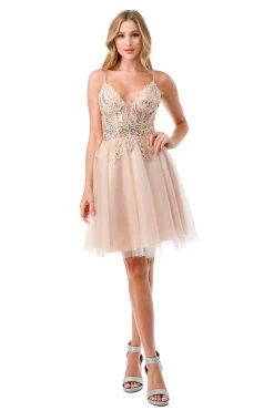 Aspeed S2740M Short Champagne Butterfly Dress