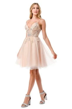 Aspeed S2740M Short Champagne Butterfly Dress -Norma Reed S2740MCHAMPAGNE4