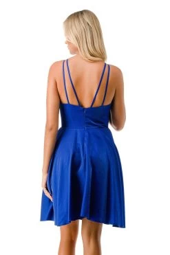 Aspeed S2741M Above Knee Short Dress With Pockets -Norma Reed S2741MROYALDT2