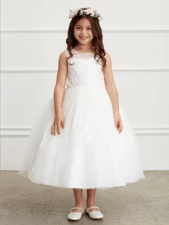 Kids Illusion Sweetheart Neckline Dress #TK5818 | Norma Reed -Norma Reed ScreenShot2022 03 30at11.35.21AM