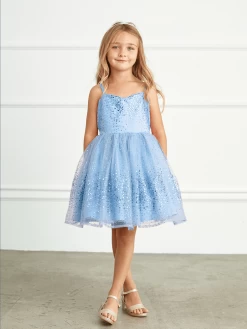 Kids Spaghetti Strap Sequins Dress With Sweetheart Neckline #TK5825 | Norma Reed -Norma Reed ScreenShot2022 03 30at11.40.29AM