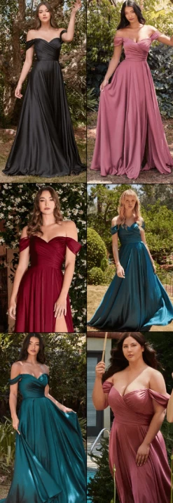 Cinderella Divine 7493 Satin Off Shoulder Wrap Style Dress -Norma Reed ScreenShot2023 03 15at2.59.54PM 0446e4c7 45e1 4962 b82d b96f6999019e